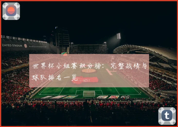 世界杯小组赛积分榜：完整战绩与球队排名一览